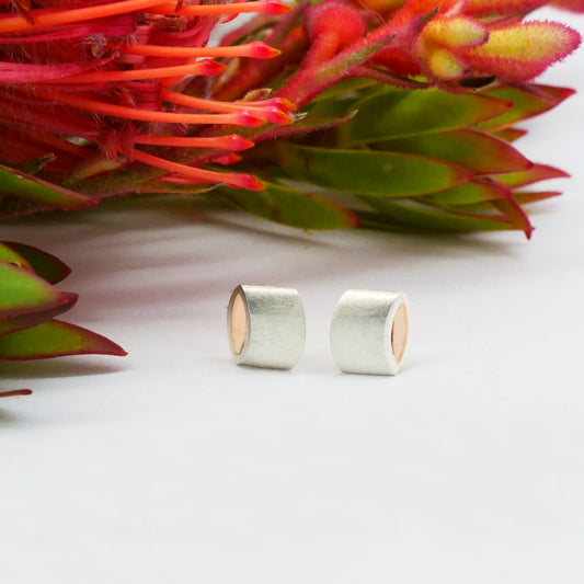 Orbit Solar Studs - Sterling Silver & Gold