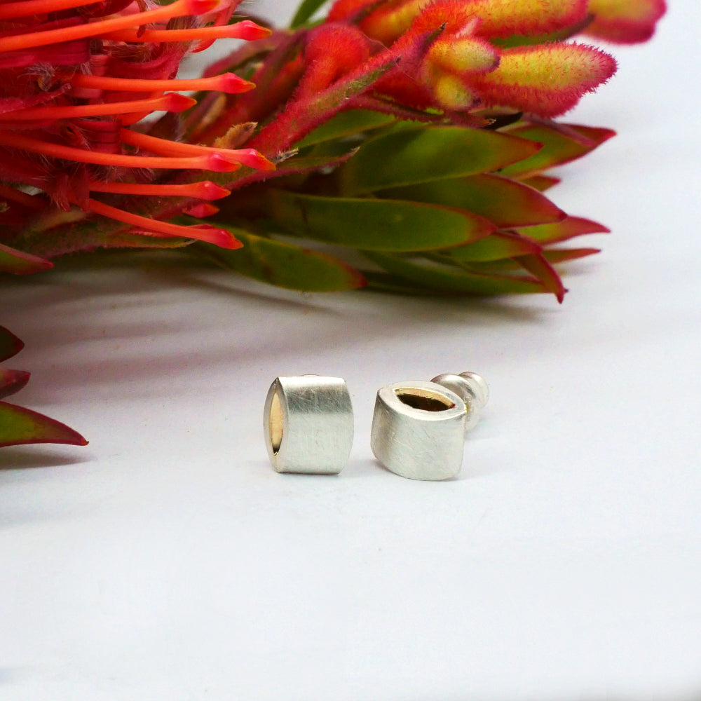 Orbit Solar Studs - Sterling Silver & Gold