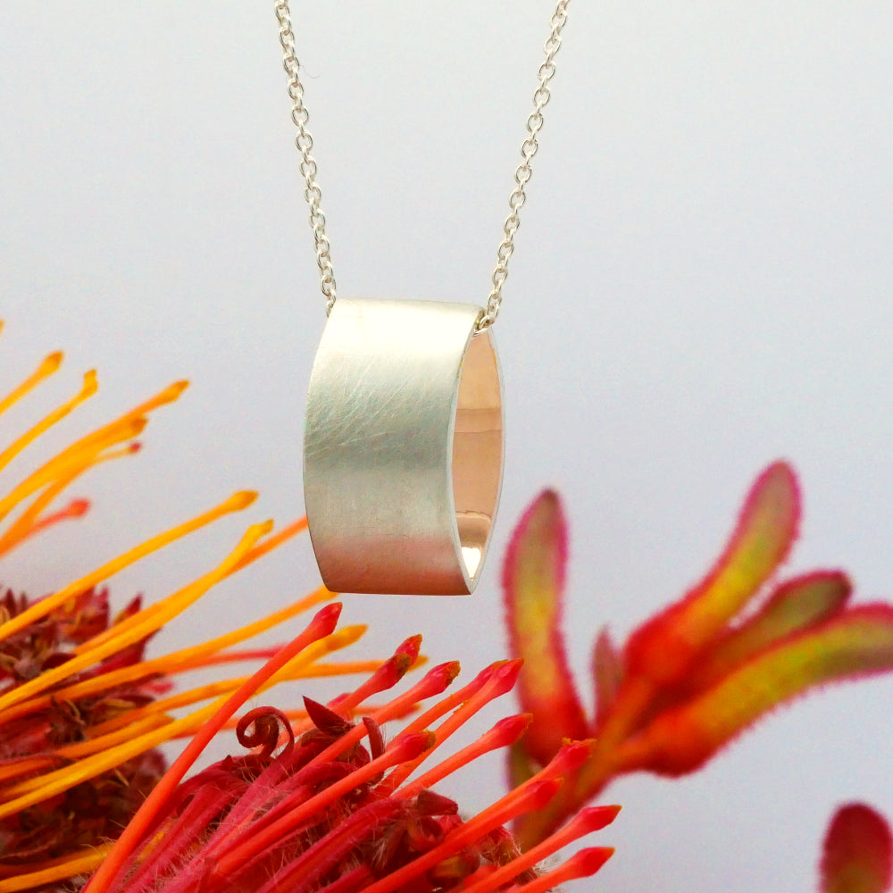 Orbit Solar Pendant - Sterling Silver & Gold