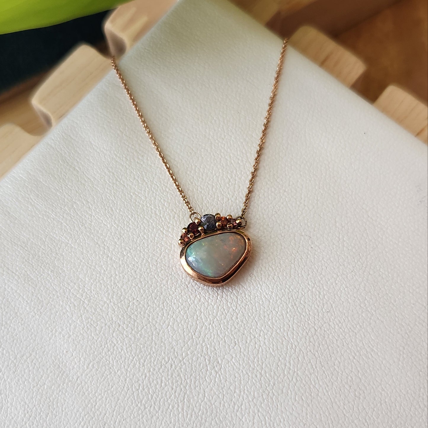Opal & Spinel Pendant
