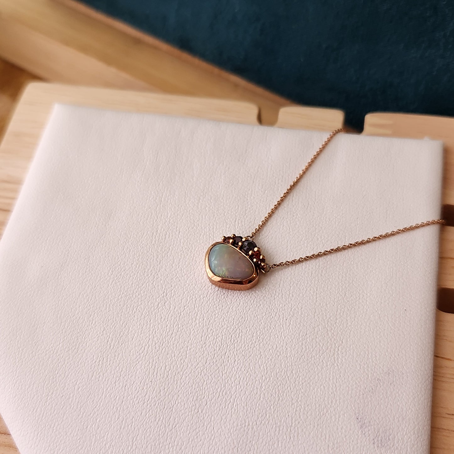 Opal & Spinel Pendant