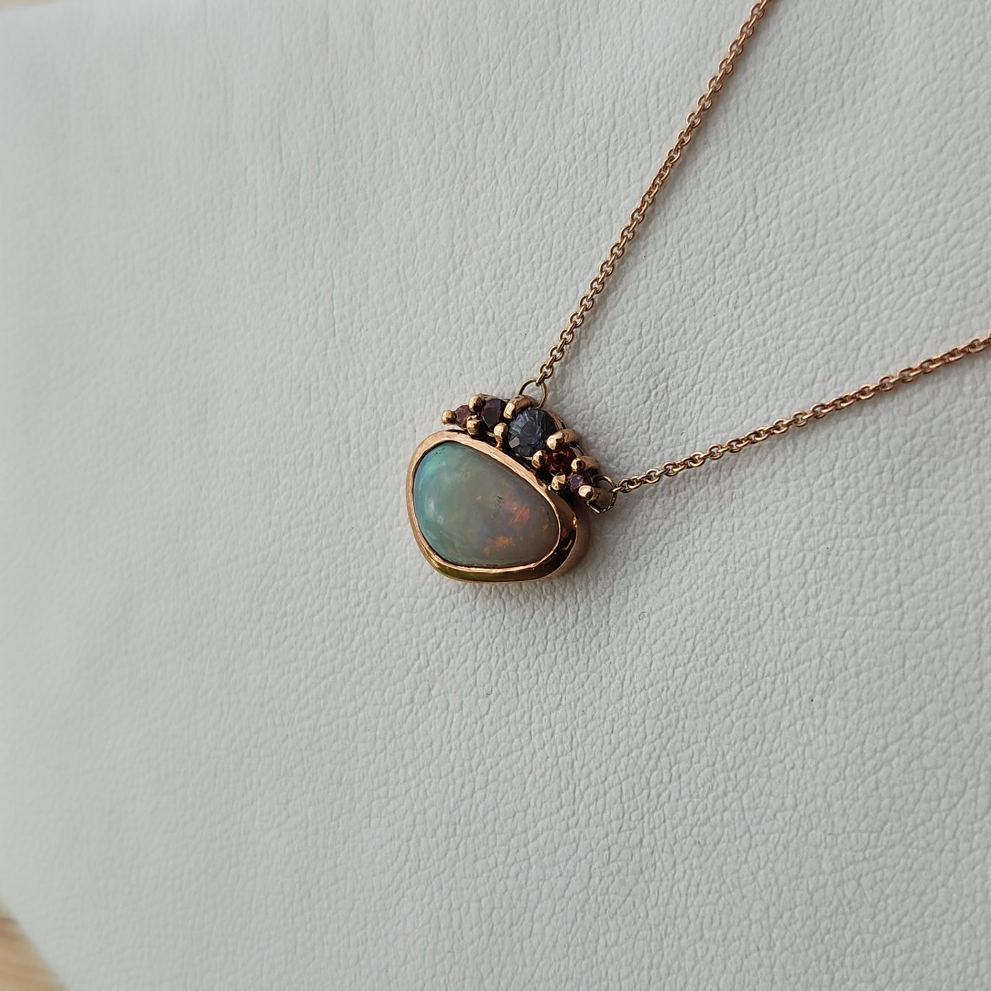 Opal & Spinel Pendant