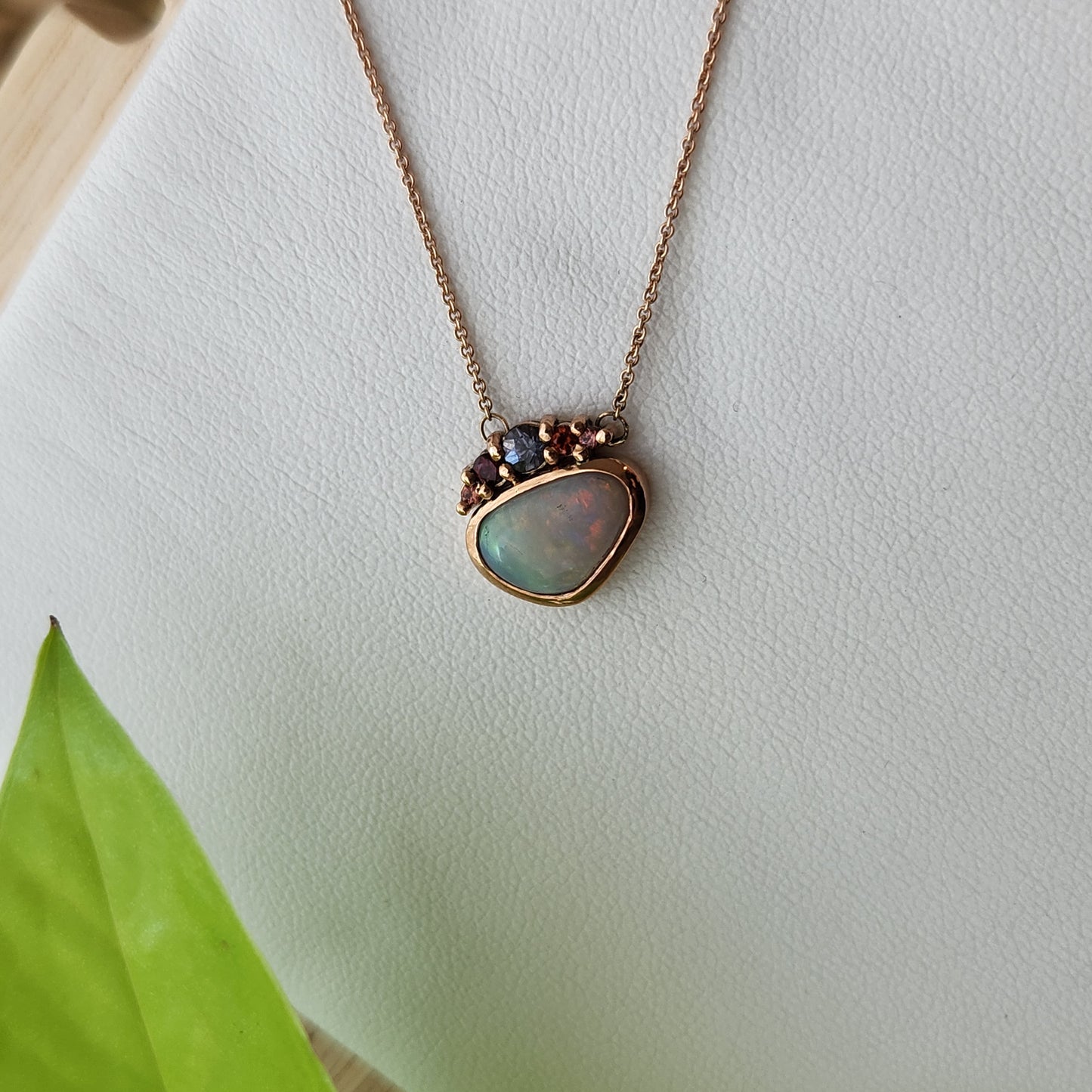 Opal & Spinel Pendant